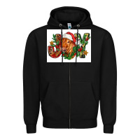 Black christmas heifer joy Zipper Hoodie - FaDigitalArtStudio