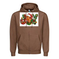 Chestnut christmas heifer joy Zipper Hoodie - FaDigitalArtStudio