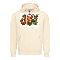 Sandshell christmas heifer joy Zipper Hoodie - FaDigitalArtStudio
