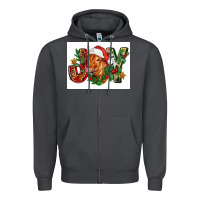 Smoke christmas heifer joy Zipper Hoodie - FaDigitalArtStudio