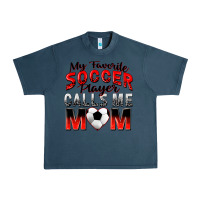 Midnight Navy my favorite soccer player calls me mom Urban Heavy Tee - Zillion Design Studio