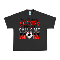 Pigment Black my favorite soccer player calls me mom Urban Heavy Tee - Zillion Design Studio