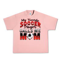 Salmon my favorite soccer player calls me mom Urban Heavy Tee - Zillion Design Studio