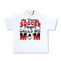 White my favorite soccer player calls me mom Urban Heavy Tee - Zillion Design Studio