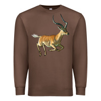 Chestnut Impala Antelope Illustrations Premium Sweatshirt - LillyAllenDesigns