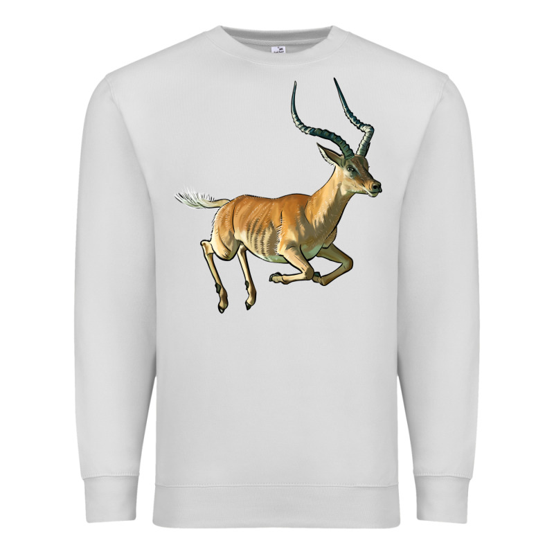 Impala Antelope Illustrations Premium Sweatshirt by LillyAllenDesigns | Teevron