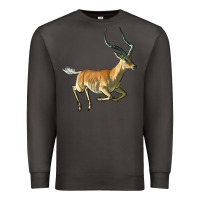 Smoke Impala Antelope Illustrations Premium Sweatshirt - LillyAllenDesigns