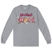 Heather Grey spoiled wife Long Sleeve Tee - Zillion Design Studio