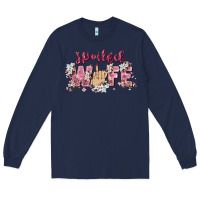 Navy spoiled wife Long Sleeve Tee - Zillion Design Studio