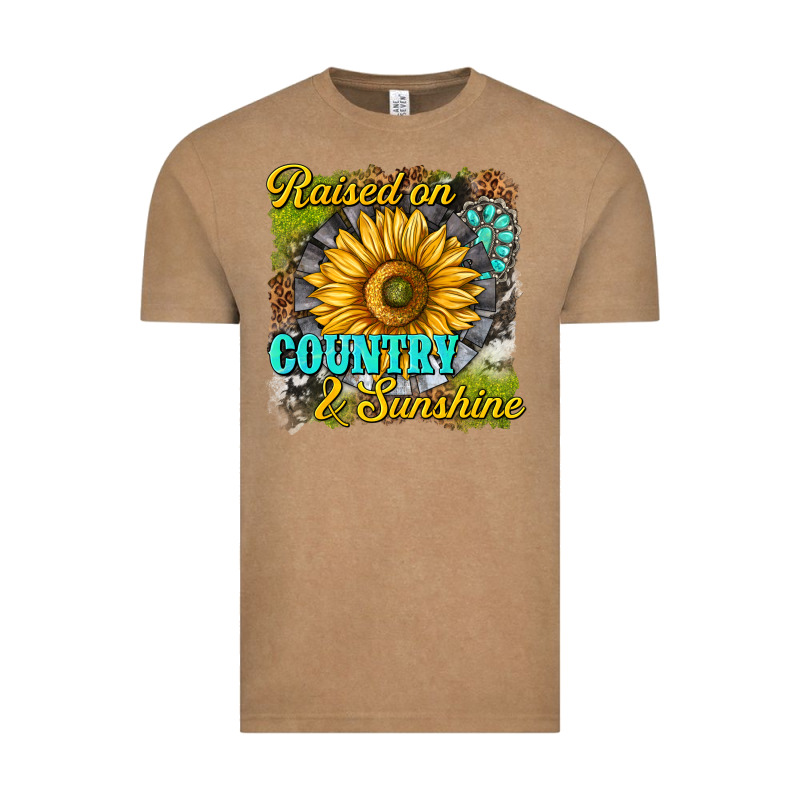 Raised On Country And Sunshine Vintage Tee by texasbilliewilder | Teevron