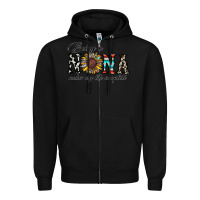 Black being nana makes my life complate Zipper Hoodie - CowhideDigitalArt