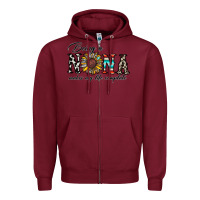 Burgundy being nana makes my life complate Zipper Hoodie - CowhideDigitalArt