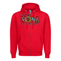 Red being nana makes my life complate Zipper Hoodie - CowhideDigitalArt