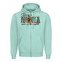 Seafoam being nana makes my life complate Zipper Hoodie - CowhideDigitalArt