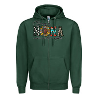 Sports Green being nana makes my life complate Zipper Hoodie - CowhideDigitalArt