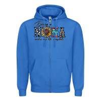 True Royal being nana makes my life complate Zipper Hoodie - CowhideDigitalArt
