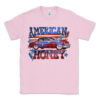 Bubblegum Pink American honey 4th of july Classic Tee - CowGirlArtShop