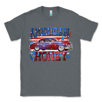 Charcoal Heather American honey 4th of july Classic Tee - CowGirlArtShop