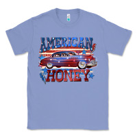 Colony Blue American honey 4th of july Classic Tee - CowGirlArtShop