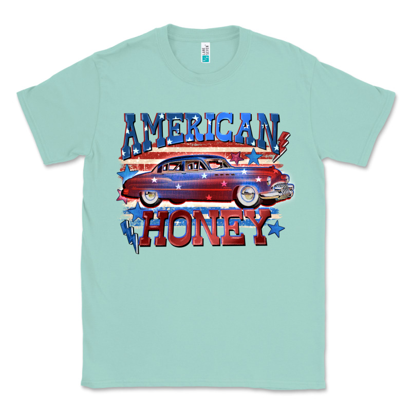 American Honey 4th Of July Classic Tee by CowGirlArtShop | Teevron