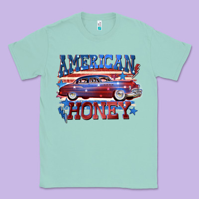 American Honey 4th Of July Classic Tee Designed By Cowgirlartshop