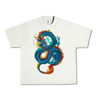 Pistachio Blue dragon Urban Heavy Tee - RanaPortraitStore
