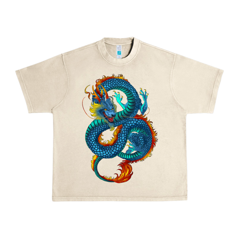 Blue Dragon Urban Heavy Tee by RanaPortraitStore | Teevron
