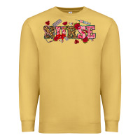 Antique Gold valentines day nurse Premium Sweatshirt - NancyCooperArtShop