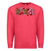 Cardinal valentines day nurse Premium Sweatshirt - NancyCooperArtShop