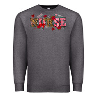 Charcoal Heather valentines day nurse Premium Sweatshirt - NancyCooperArtShop