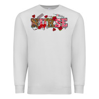 Dove Grey valentines day nurse Premium Sweatshirt - NancyCooperArtShop