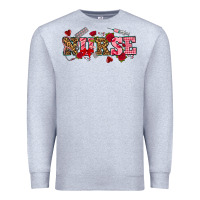Heather Grey valentines day nurse Premium Sweatshirt - NancyCooperArtShop