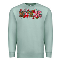 Seafoam valentines day nurse Premium Sweatshirt - NancyCooperArtShop