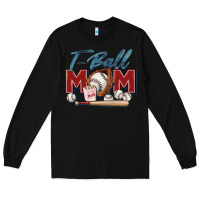 Black t ball mom Long Sleeve Tee - Zillion Design Studio