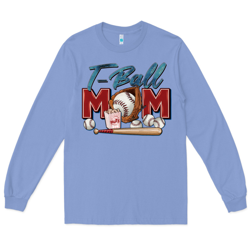 T Ball Mom Long Sleeve Tee by Zillion Design Studio | Teevron