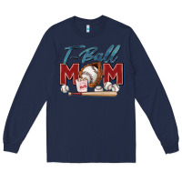 Navy t ball mom Long Sleeve Tee - Zillion Design Studio