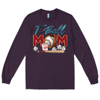 Plum t ball mom Long Sleeve Tee - Zillion Design Studio