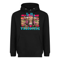 Black be my valentine with cow Heavyweight Hoodie - AdoDesignShop