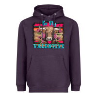 Plum be my valentine with cow Heavyweight Hoodie - AdoDesignShop