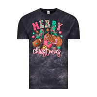 Cloud Black pink merry christmas black girl sneakers Vintage Tee - RanaPortraitStore