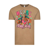 Vintage Coffee pink merry christmas black girl sneakers Vintage Tee - RanaPortraitStore