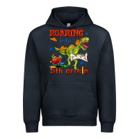 Navy roaring into 5th grade Urban Hoodie - BundleAndBundleShop