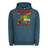 Pigment Midnight Navy roaring into 5th grade Urban Hoodie - BundleAndBundleShop