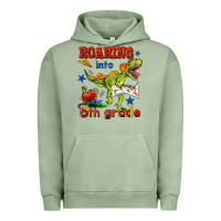 Pigment Oil Green roaring into 5th grade Urban Hoodie - BundleAndBundleShop
