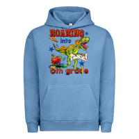 Pigment Pebble Blue roaring into 5th grade Urban Hoodie - BundleAndBundleShop
