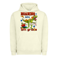 Pigment Pistachio roaring into 5th grade Urban Hoodie - BundleAndBundleShop