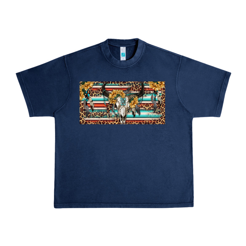 Boho Bull Skull And Serape Urban Heavy Tee by RanaPortraitStore | Teevron