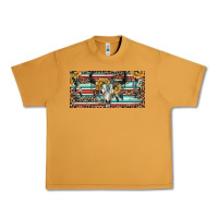 Peanut Butter Boho bull skull and serape Urban Heavy Tee - RanaPortraitStore
