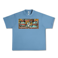 Pebble Blue Boho bull skull and serape Urban Heavy Tee - RanaPortraitStore