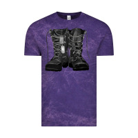 Cloud Purple soldier boots Vintage Tee - RanaPortraitStore